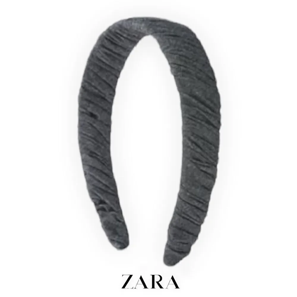 ZARA Kids | Gray | Braided Denim Headband